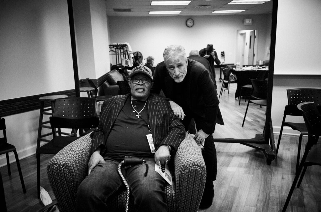 Photo of Sam Moore with John Stewart from the American Music Honors 2023 by Danny Clinch