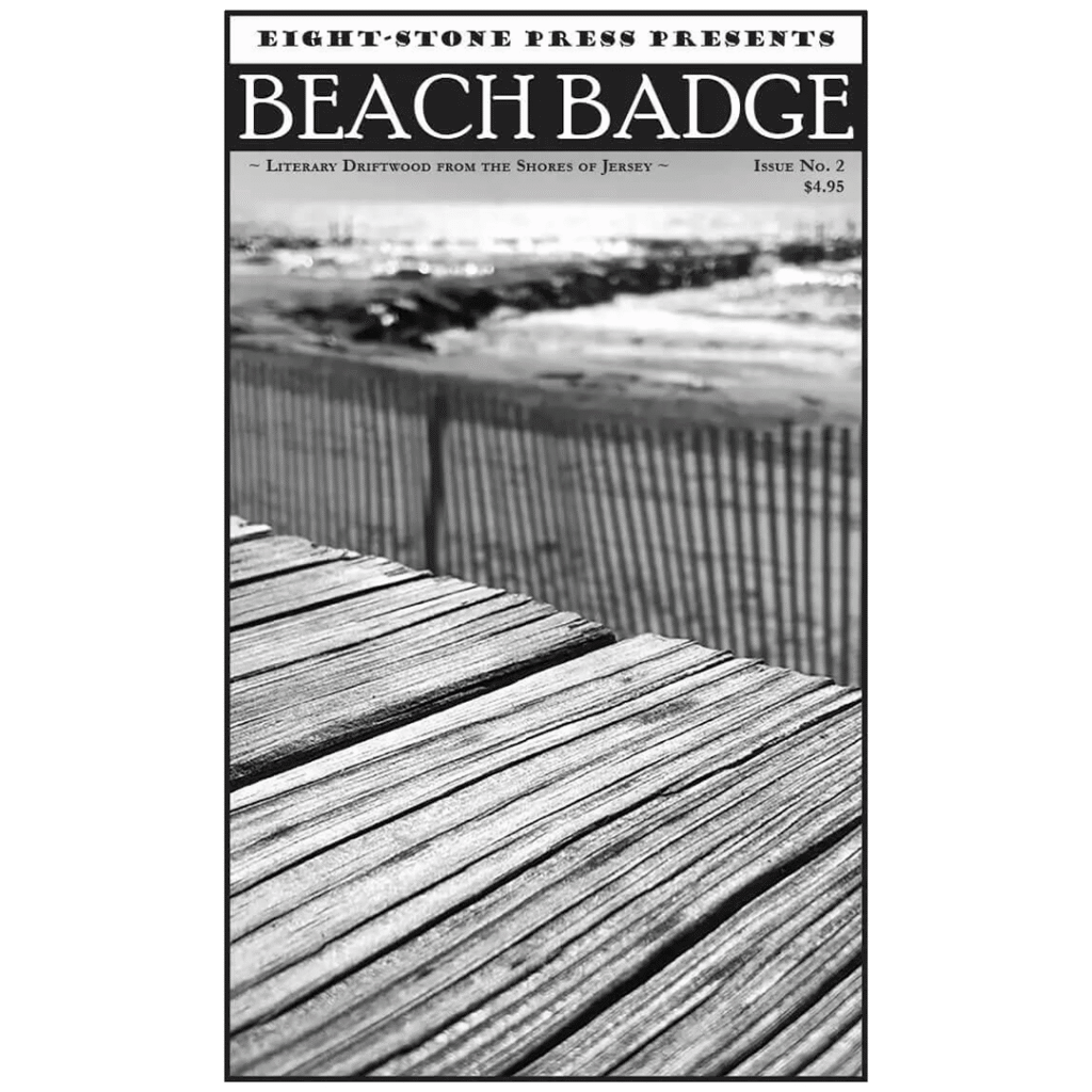 Beach Badge Book Cover for the Conversations with our Curator Event hosted by the Archive Object from the Bruce Springsteen Archives & Center for American Music