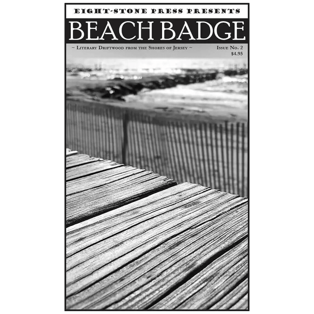 Beach Badge Book Cover for the Conversations with our Curator Event hosted by the Archive Object from the Bruce Springsteen Archives & Center for American Music