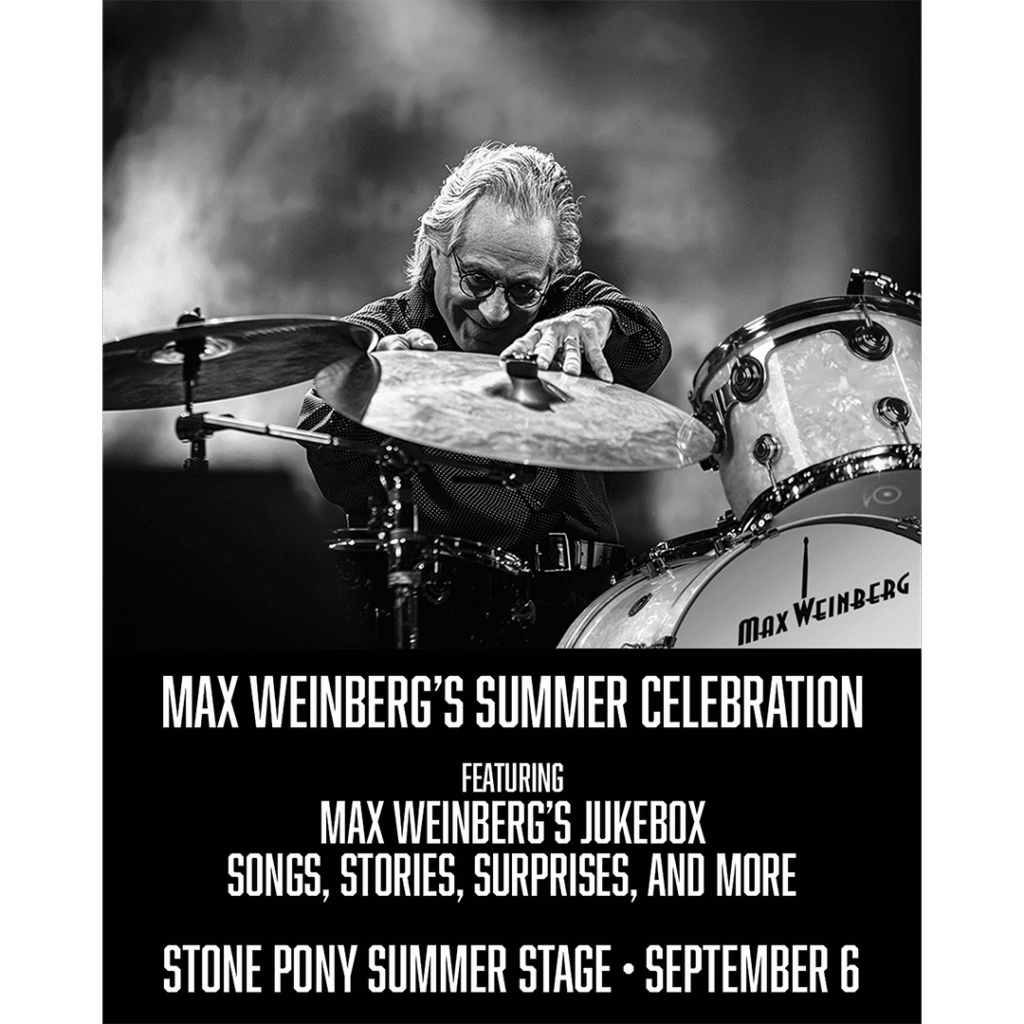 Max Weinberg promotional poster for The Stone Pony Summer Stage