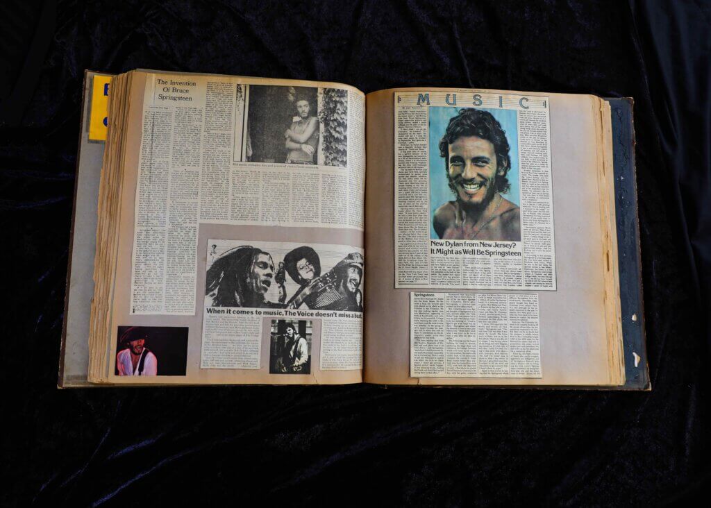 Adele Springsteen scrapbook. Photo by Mark Krajnak