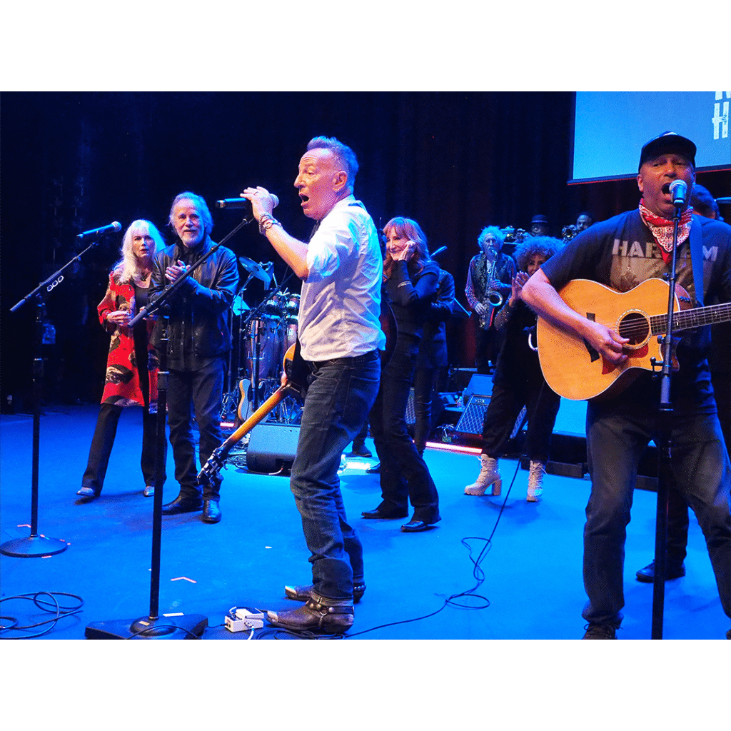 Bruce Springsteen and band singing at the American Music Honors 2025