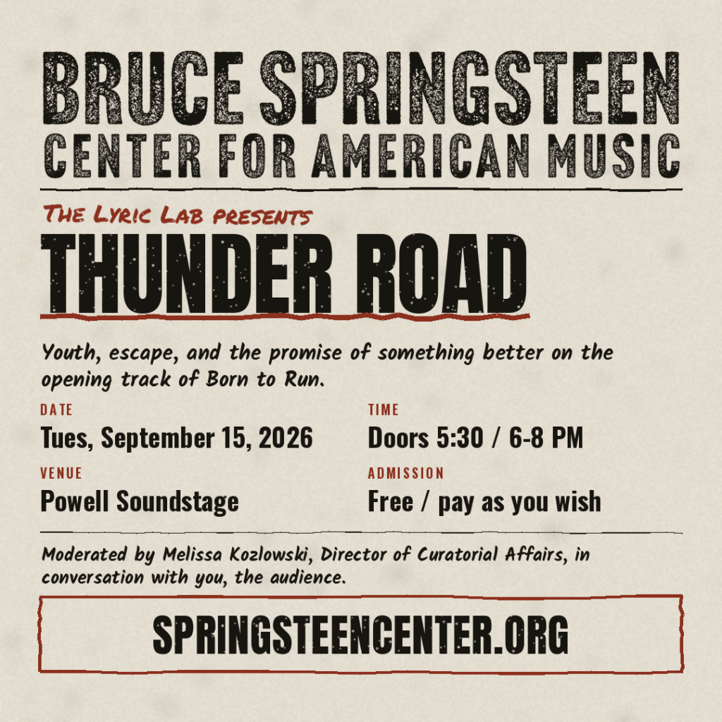 Lyric Lab Thunder Road